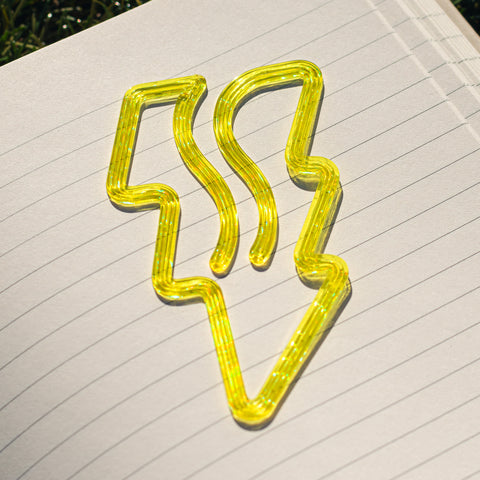 Bolt Bookmark - Glass Lemon