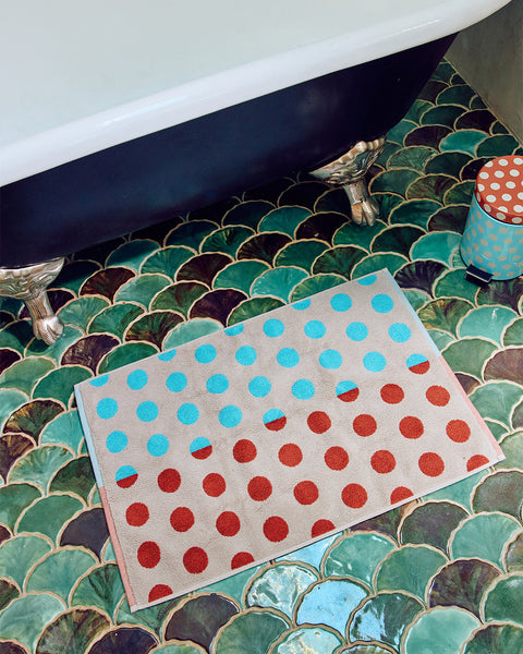 Dot Towels Bath Mat - Pearl Dot