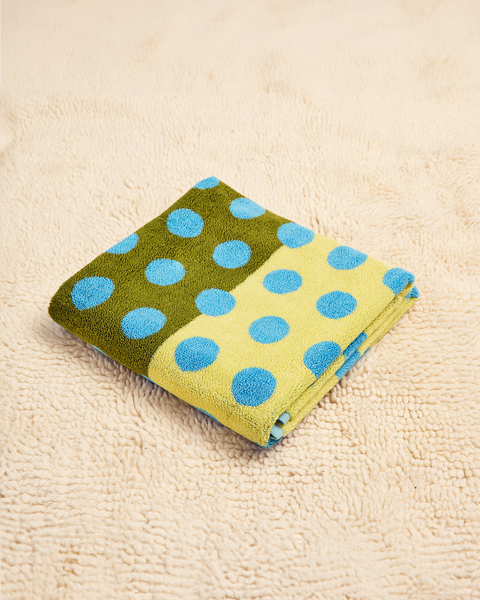 Dot Bath Towel - Blue Dot