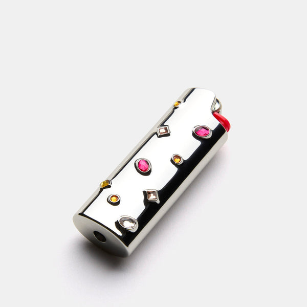 Little Gems Lighter Case - Pink Silver