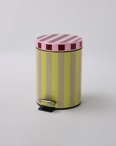 Pedal Trash Bin - Firefly Stripe