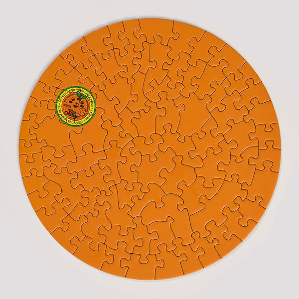 Flat Orange - 81 Piece Puzzle