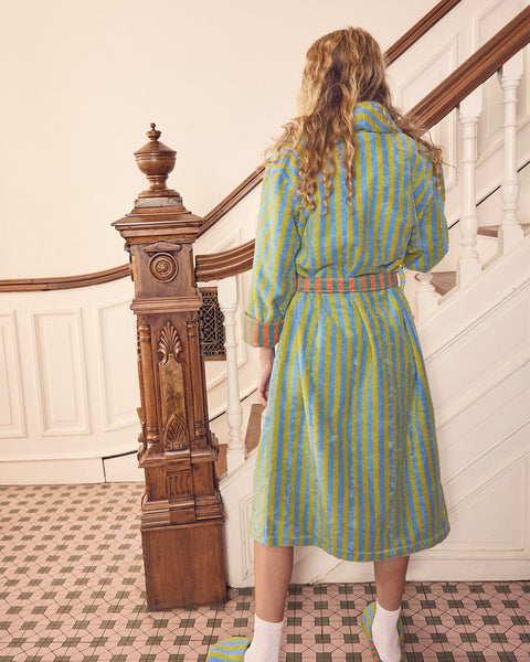 Bathrobe - Grasshopper Stripe