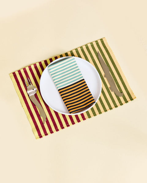 Duo Stripe Placemats - Set of 4
