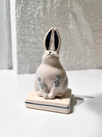 Porcelain Incense Burner - Rabbit