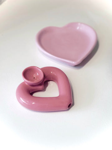 Love Set Pipe and Tray - Pink