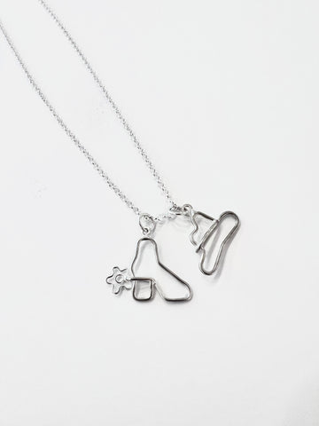 Yeehaw! Charm Necklace - Sterling Silver