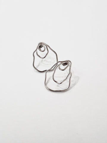 Oyster Studs - Sterling Silver