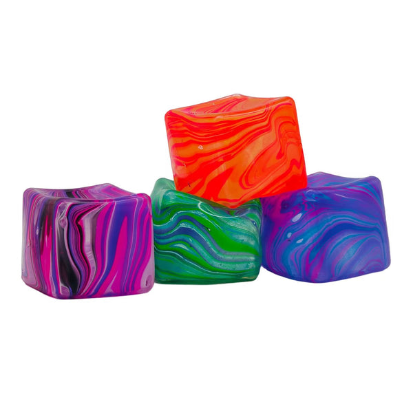 Marbled Cube Shaped Squishy Toy