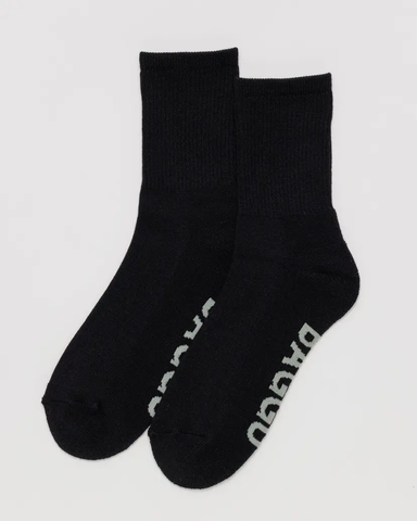 Ribbed Socks - Black