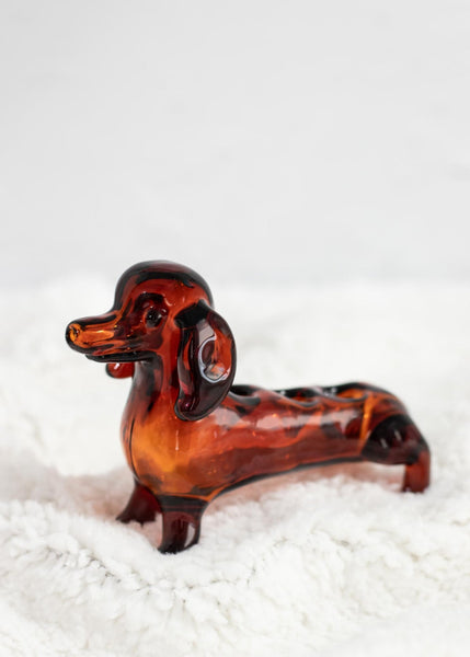 Wiener Dog Triple Bowl Pipe