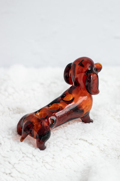 Wiener Dog Triple Bowl Pipe