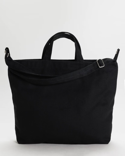 Horizontal Zip Duck Bag - Black