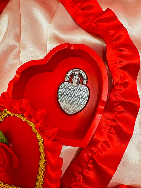 Heart Lock Lighter - Silver