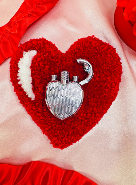 Heart Lock Lighter - Silver