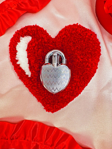 Heart Lock Lighter - Silver