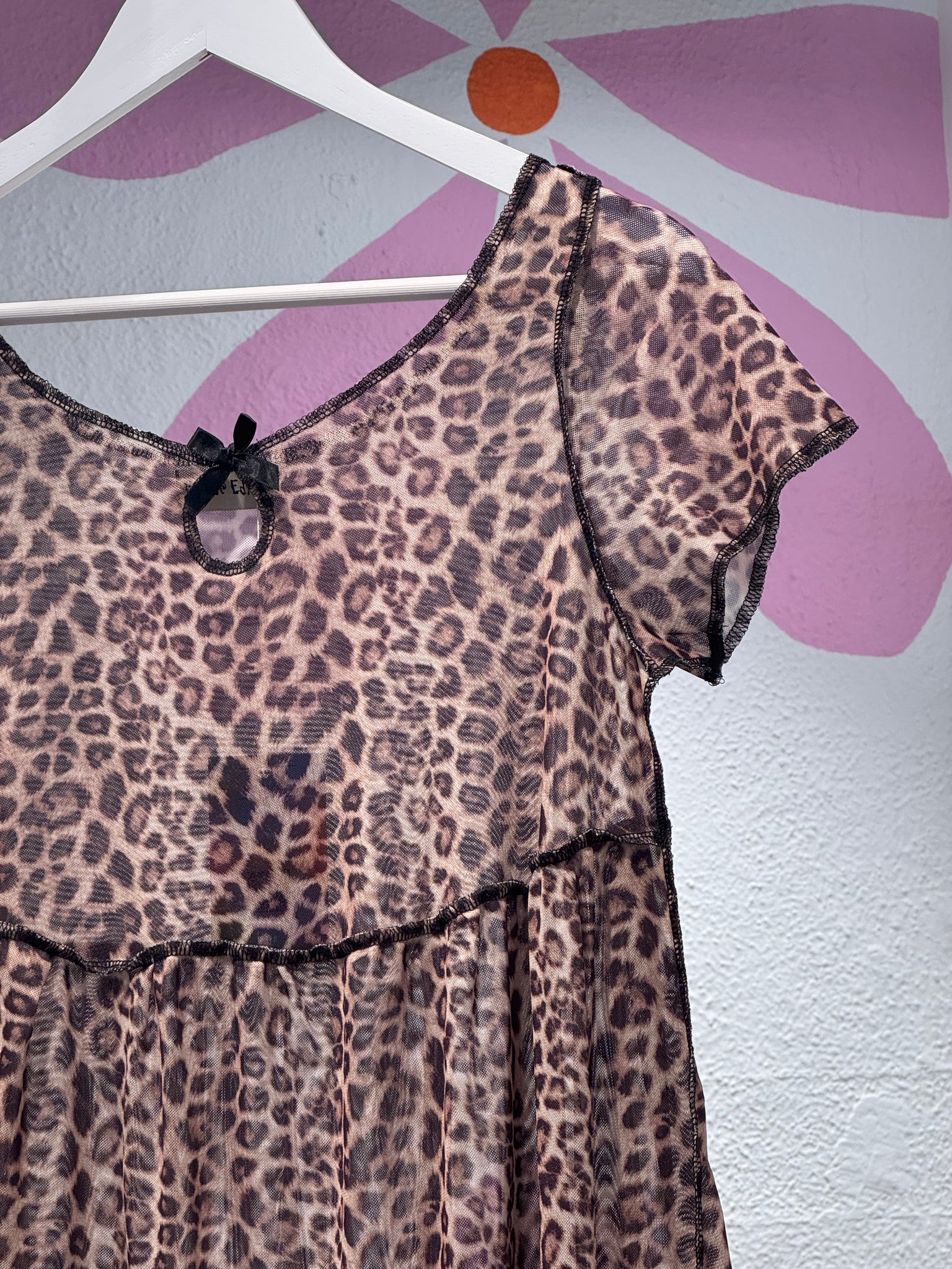 moon mesh dress SHEIN EZwear Sun, Moon, Stars Printed Sheer Mesh Dress