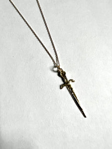 Dagger Necklace - 10k Gold