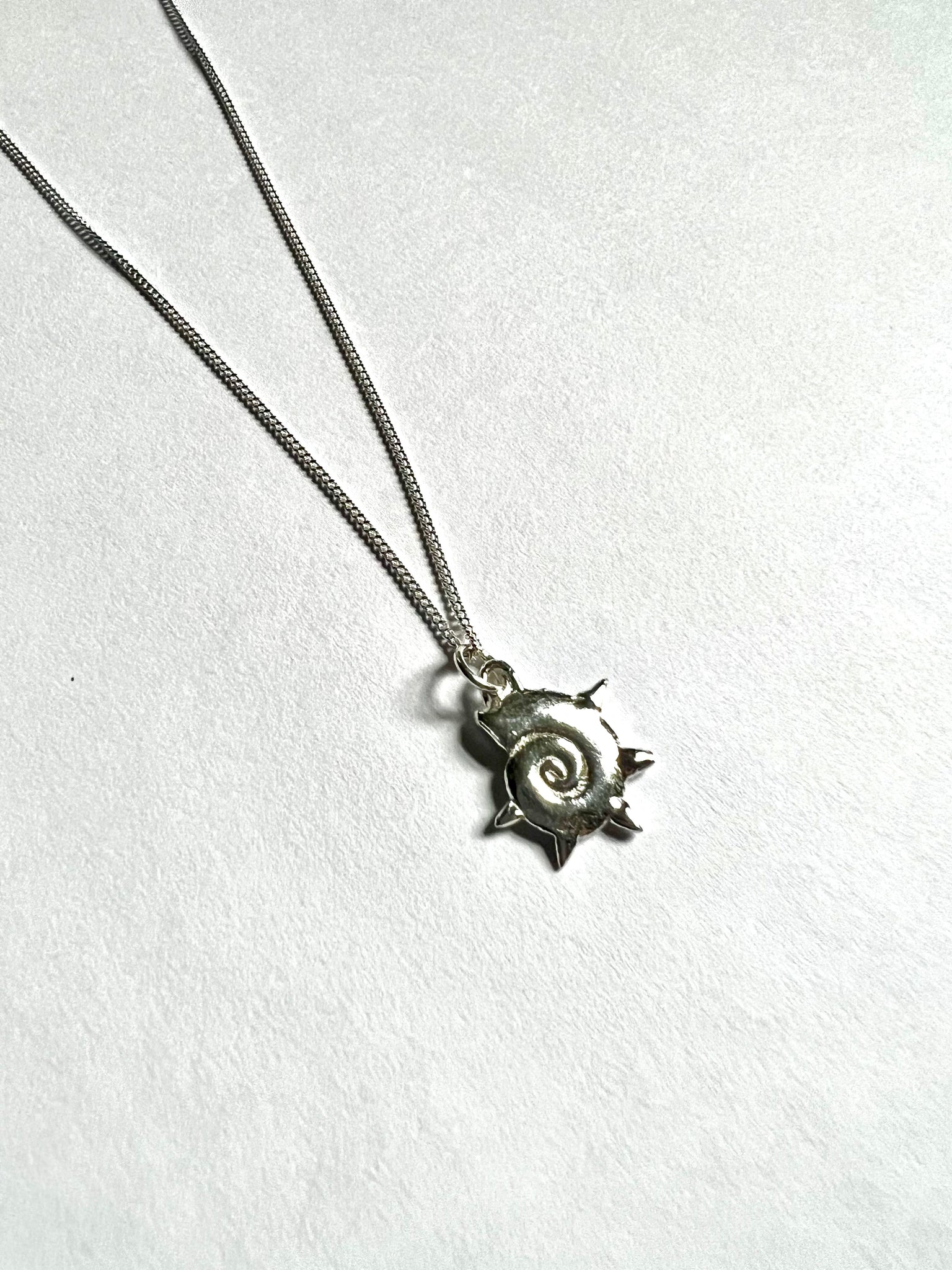 Spiral Shell Necklace - Sterling Silver