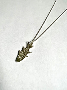 Enki Fish Necklace - Sterling Silver