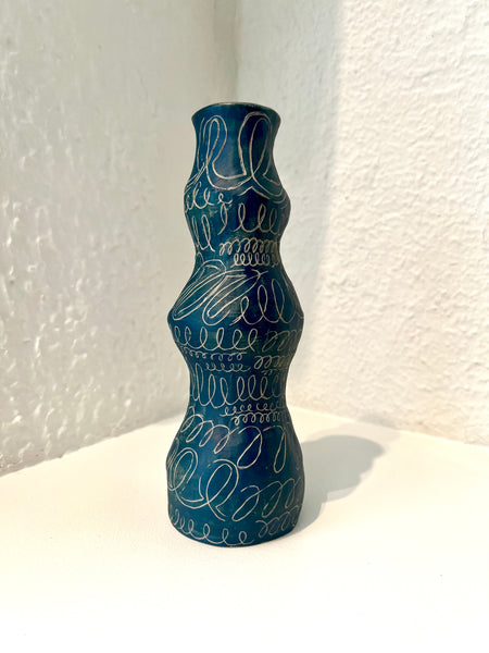Blue Loops Vase