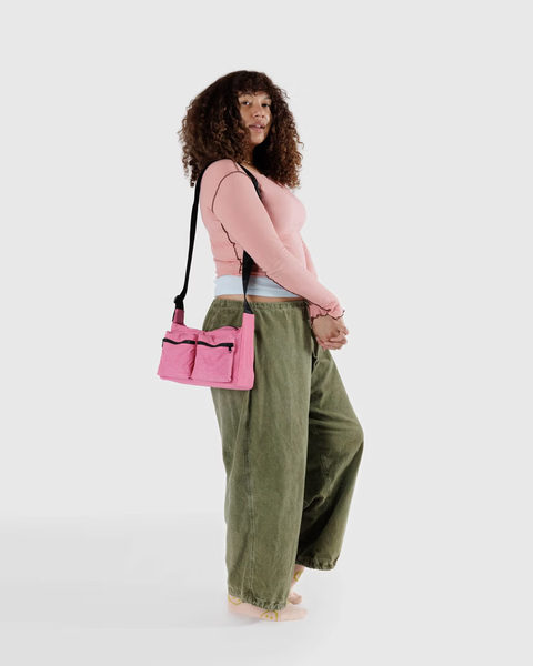 Medium Cargo Crossbody - Azalea Pink