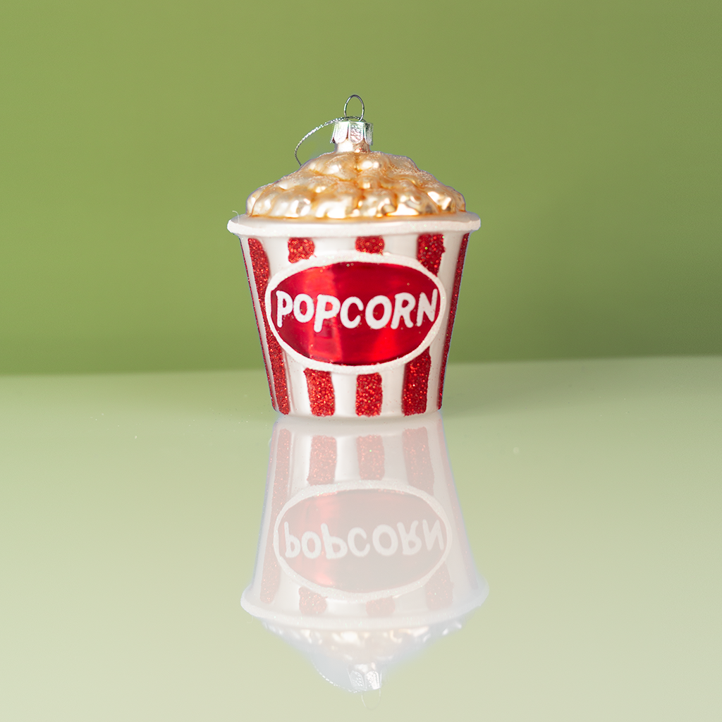 Christmas Ornament - Bucket Of Popcorn