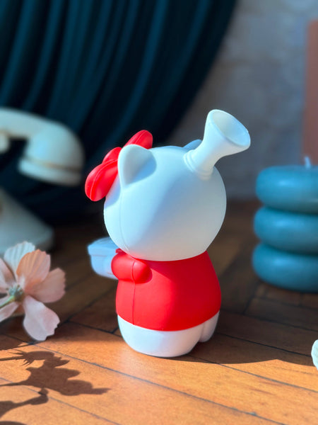 High Cat Silicone Bubbler Water Pipe
