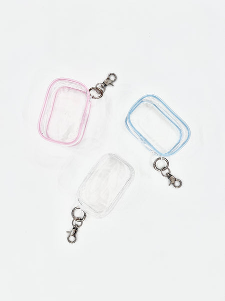 Clear Zipper Pouch Keychain