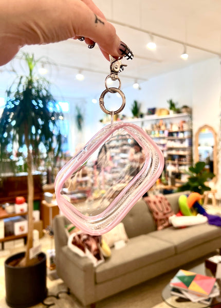 Clear Zipper Pouch Keychain