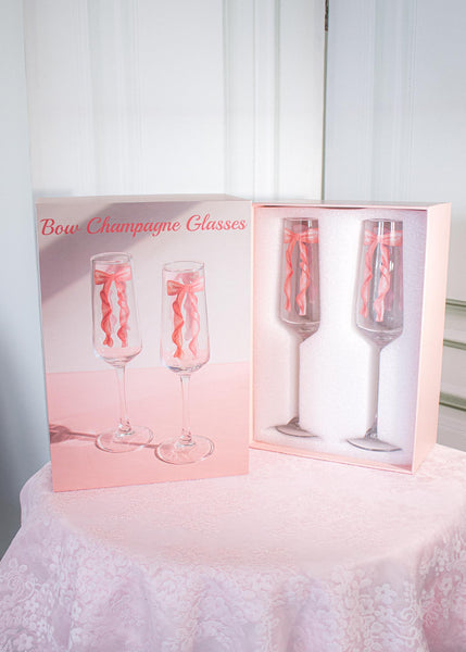 Bow Champagne Glasses