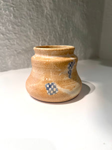 Large Faux-Tile Art Vase