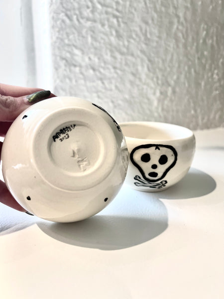 Skull + Crossbone Small Catchall Bowl