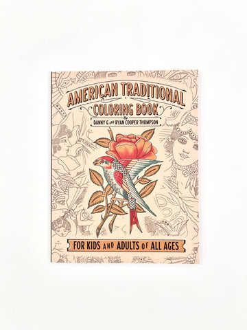 American Traditional Tattoo - Coloring Book