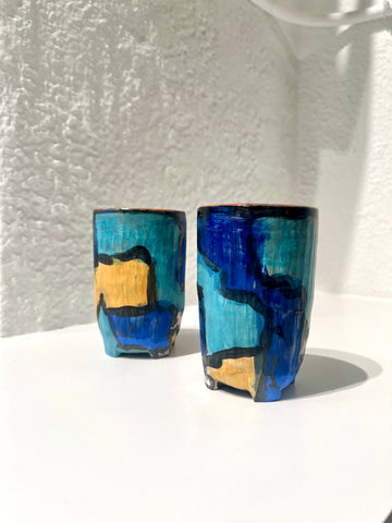 Tall Color Block Cup