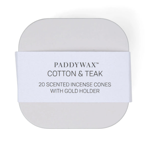 Metal Incense Tin - Cotton & Teak