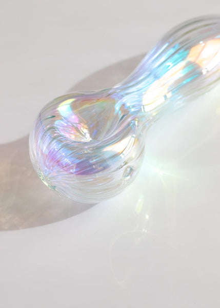 Iridescent Swirl Spoon Pipe
