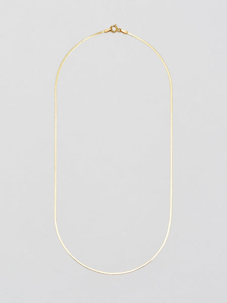 Demi Herringbone Necklace in 10k Gold