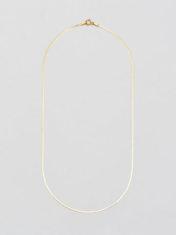 Demi Herringbone Necklace in 10k Gold