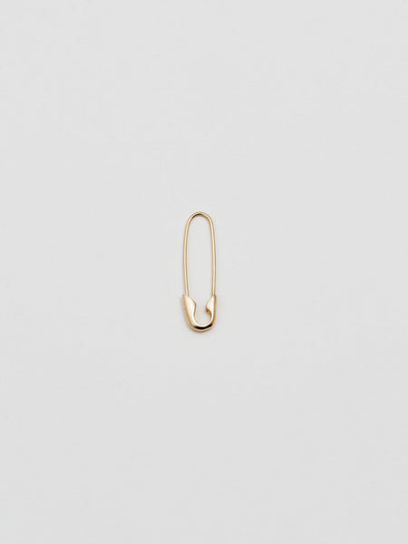 Safety Pin Earring in 14k