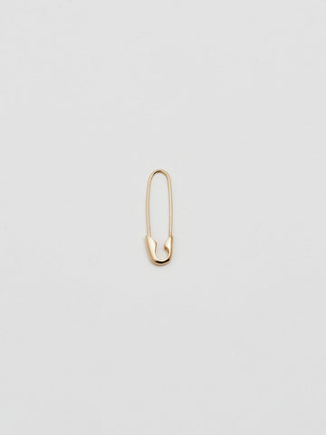 Safety Pin Earring in 14k