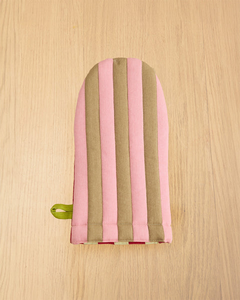 Striped Oven Mitt - Ladybug