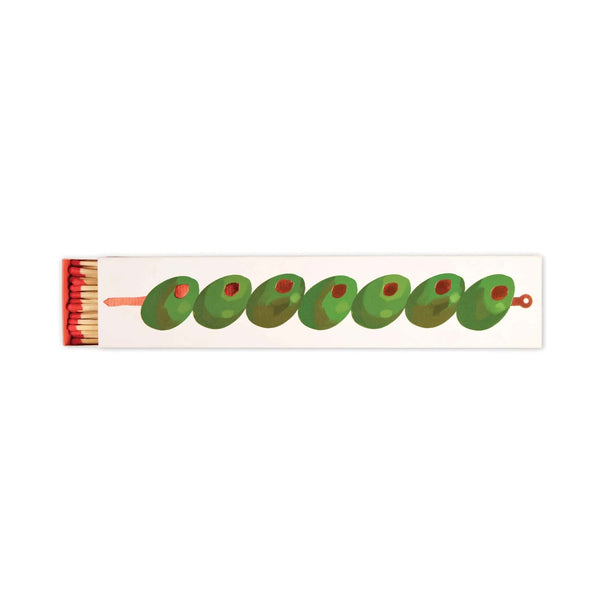 Extra Long Boxed Matches - Olives