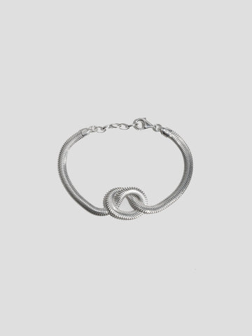 XL Cashmere Ribbon Bracelet in Sterling Silver