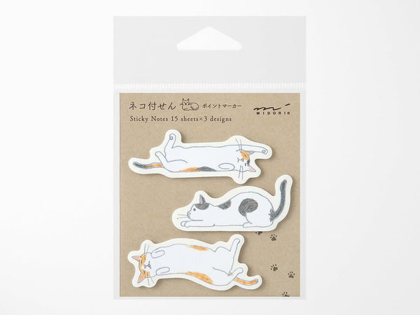 Cat Sticky Notes - Cats Stretching