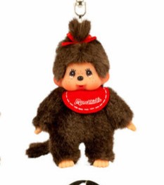Monchhichi Classic Plush Keychain