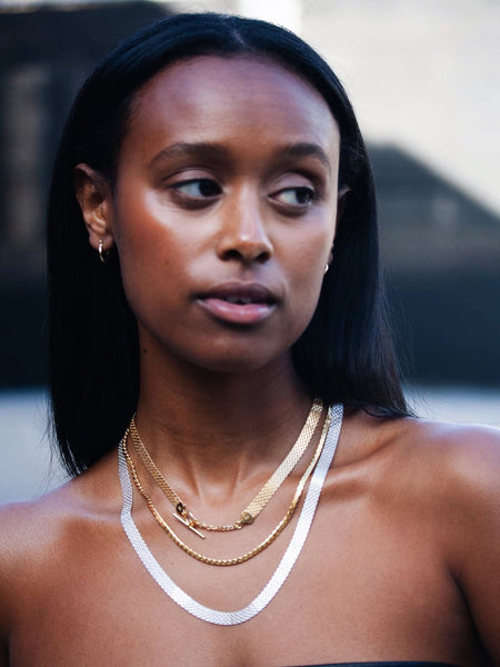 Chainmail Necklace in Sterling Silver