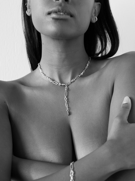 Motley Chain Necklace in Sterling Silver