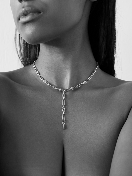 Motley Chain Necklace in Sterling Silver