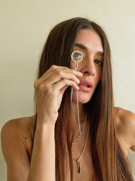 Looking Glass Necklace in Sterling Silver